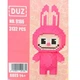 Конструктор 3D Magic Blocks Duz №9186 3132 деталі, Лабубу - зображення 1