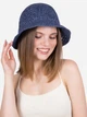 Панама женская плетеная SumWin Монмарт-Fashion LU-036-02 54-57 Синяя (ROZ6501091748) - изображение 2