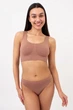 Безшовний топ на широких бретелях Giulia TANK TOP L/XL Brown-mokko, жіночий топ з мікрофібри - зображення 4
