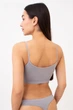Бесшовный топ на тонких бретелях Giulia CAMI TOP L/XL Grey-griffin, кроп топ из микрофибры, повседневный - изображение 2