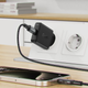Ładowarka sieciowa Acefast A65 PD20W GaN single USB-C ultra-thin charger Black (6974316282686) - obraz 4
