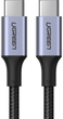 Kabel Ugreen US316 USB Type-C do USB Type-C Cable Aluminum Case with Braided 1.5 m Black (UGR-70428) - obraz 2