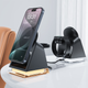 Ładowarka bezprzewodowa Acefast E17 desktop 3-in-1 wireless charging holder Black (6974316282815) - obraz 7