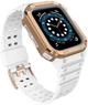 Pasek z etui Hurtel Protect Strap Band do Apple Watch 38/40/41 mm White/Rose Gold (9145576231586) - obraz 2