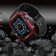 Pasek z etui Hurtel Protect Strap Band do Apple Watch 38/40/41 mm Black/Red (9145576231517) - obraz 5