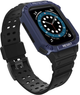 Pasek z etui Hurtel Protect Strap Band do Apple Watch 38/40/41 mm Black/Blue (9145576231548) - obraz 2