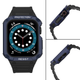 Pasek z etui Hurtel Protect Strap Band do Apple Watch 38/40/41 mm Black/Blue (9145576231548) - obraz 4