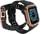 Ремінець із чохлом Hurtel Protect Strap Band для Apple Watch 38/40/41 мм Black/Rose Gold (9145576231531) - зображення 3