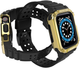 Pasek z etui Hurtel Protect Strap Band do Apple Watch 38/40/41 mm Black/Gold (9145576231555) - obraz 3