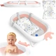 Ванночка детская складная с подушкой бело-розовая Ricokids Польша - изображение 9