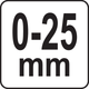 Mikrometr YATO 0-25 mm (YT-72300) - obraz 5
