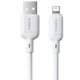 Кабель Baseus Silky Series Fast Charging Lightning 2.4A (1m) white - зображення 1