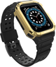 Pasek z etui Hurtel Protect Strap Band do Apple Watch 42/44/45 mm Black/Gold (9145576231692) - obraz 2