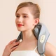 Массажер ударный для шеи и плеч No Brand Neck massager с ИК-подогревом электрический на аккумуляторе Серый (2104618544) - изображение 7