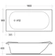Ванна прямоугольная акриловая RAK Ceramics Star 430x1800x900 мм Белый (2308891925) - изображение 4