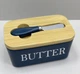 Масленка керамическая с ножом "Butter" A-Plus 0480 синяя - изображение 3