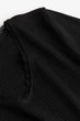 Трикотажний чорний топ у рубчик для дівчинки H&M 134-140см (8-10Y) - зображення 2