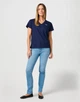 Футболка Wrangler DRAPEY V NECK (112362546) Голубой L-00 - изображение 3