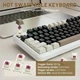 Механічна бездротова (Bluetooth + 2,4G) клавіатура з HOT SWAP Attack SHARK X98PRO, RGB, Win/Mac OS, УКР/АНГЛ, Cheese White (X98PROCW) - изображение 6