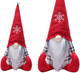 Figurka Lean Toys Świąteczny skrzat szaro-czerwony 32 cm (14392) (5905991031666) - obraz 3