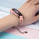 Pasek Hurtel Metal bracelet do Xiaomi Mi Band 3/4/5/6 Pink (9145576225561) - obraz 3
