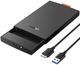 Kieszeń zewnętrzna Ugreen SSD/HDD 2.5" SATA III USB 3.0 Black (1206824426) - obraz 1