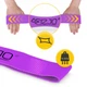 Резинка для фитнеса и спорта из ткани 4FIZJO Flex Band 16-22 кг Violet (P-5907739311696) - изображение 4