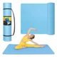 Коврик (мат) спортивный 4FIZJO TPE Gigant 200 x 125 x 2 см для йоги и фитнеса Sky Blue (P-5907739318985) - изображение 1