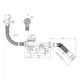 Сифон для ванни Lidz (WHI) 60 03 V002 00 з ревізією (вихід 50 мм) - зображення 2