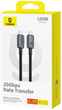 Кабель Baseus Crystal Shine USB Type-C - USB Type-C 1.5 м 100 Вт Black (AT6932172657994) - зображення 7