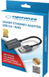 Adapter sieciowy Esperanza Gigabit Ethernet USB 3.0 - RJ-45 (ENA101) - obraz 2