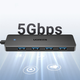 Hub USB Ugreen CM219 4-in-1 USB 3.0 to 4xUSB 3.0 Black (6941876235742) - obraz 3