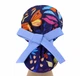 Медицинская шапочка женская PonyTopHat универсальная принт Бабочки в цветах - изображение 2