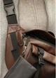 Велика жіноча поясна сумка бананка з екошкіри SAMBAG Коричнева (868038721) - зображення 8