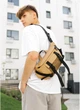 Большая мужская поясная сумка бананка из экокожи SAMBAG Бежевая (861038721) - изображение 1