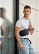 Мужская сумка бананка на пояс из экокожи SAMBAG Черная (834031512) - изображение 3