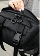 Велика тканинна жіноча поясна сумка бананка SAMBAG Чорна (872038721) - зображення 6