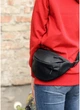 Женская сумка бананка на пояс из экокожи SAMBAG Черная (777024815) - изображение 2