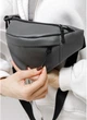 Женская сумка бананка на пояс из экокожи SAMBAG Графит (781024815) - изображение 8