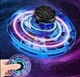Літаючий спіннер Flying Fidget Spinner з LED підсвічуванням іграшка літаюча тарілка - зображення 2