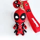 Брелок Дедпул гумовий об'ємний Deadpool Марвел на рюкзак, на ключі підвіска - зображення 1