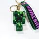 Брелок Майнкрафт резиновый объемный Крипер Minecraft Creeper 3Д на рюкзак подвеска - изображение 4