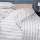 Простынь MirSon Ranforce Elite 17-0600 Stripe White Gray 220x240 см (2200008048556) - изображение 2
