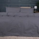 Простынь MirSon Ranforce Elite 17-0601 Stripe Gray 220x240 см (2200008049560) - изображение 3