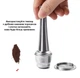 Адаптер - капсула ICafilas для кофеварки / кофемашины Nespresso Inissia C40 / Expert C80 / Creatista Plus / Pixie Clips фильтр для кофе + темпер, мерная ложка с зажимом, мерная ложка, щеточка, серебристый (106833000) - изображение 6