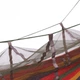 Туристический подвесной гамак с москитной сеткой Hammock 240x150 см разноцветный Гамак для отдыха с защитой от насекомых - изображение 3