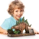 3D пазл объемный Cubic Fun National Geographic Dino Стегозавр 62 элемента DS1054h - изображение 5