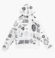 Худи Air Jordan M Ess Aop Flc Po White HM7254-133 S - изображение 1