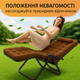 Раскладное кресло шезлонг LEOBRO Zero Gravity Premium Plus Коричневое (LB-ZGC-E1-BRN) - изображение 4