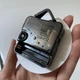 Настенные часы DIY с зеркальным 3D эффектом "Sigma mini" серебристые - бескаркасные настенные 3Д часы, самоклеящиеся 40 х 40 см (1013120) - изображение 6